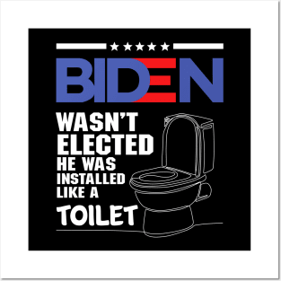 Funny Biden Quotes Toilet Posters and Art